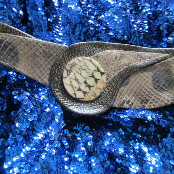 VTG ANN KLEIN CALDERON HOOK PATENT BELT 60\'S WOW main image 5